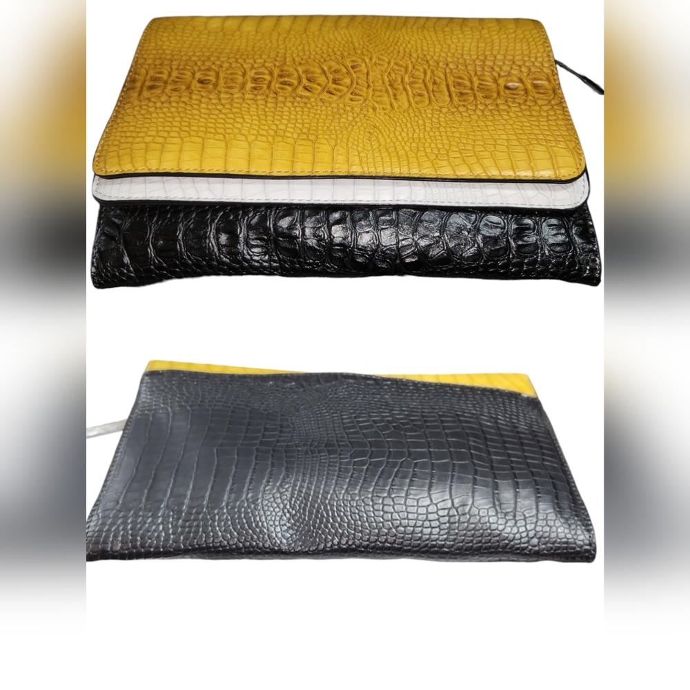 PARFOIS Crocodile pattern  leather handbag
